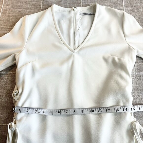 Finders Keepers Fly Away Dress White Long Sleeve Women’s S - Picture 14 of 15